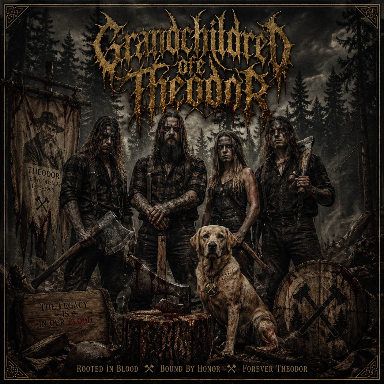 Martialisches CD-Cover von Grandchildren of Theodor